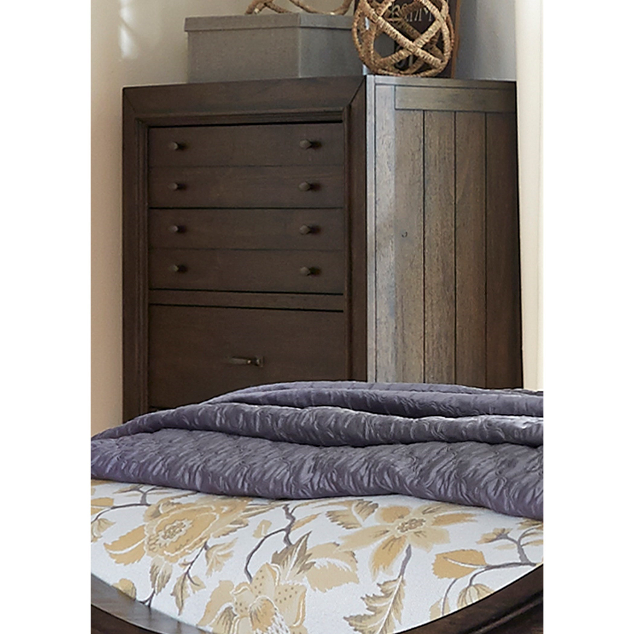Liberty Furniture Catawba Hills Bedroom 5 Drawer Chest with Dovetail Drawers Dream Home